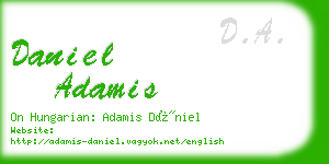 daniel adamis business card